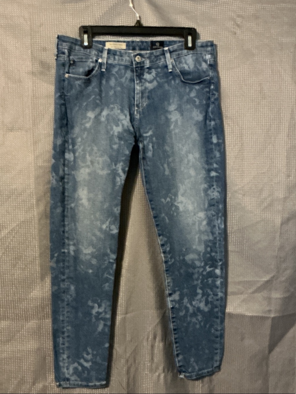 Ag Adriano Goldschmied Women's Blue Tie-Dye Jeggings